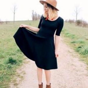 LuLuRoe Size Small Nicole Black Dress